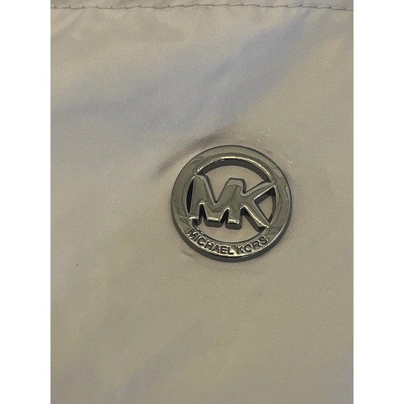 Michael Kors Cream Quilted Long Puffer Jacket Size XL - Picture 1 of 11
